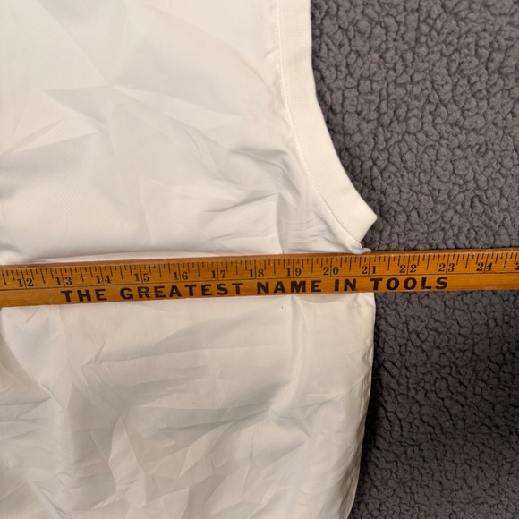 Vintage Polo Golf Ralph Lauren Vest Mens M White Windbreaker Mesh Lined Crest - Picture 5 of 7